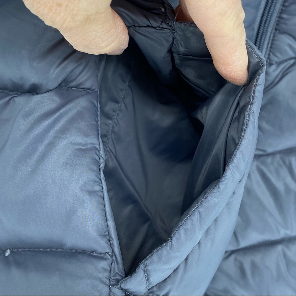 Calvin Klein Gunmetal Gray Lightweight Packable Puffer Down Jacket Wms sz L - Picture 6 of 15